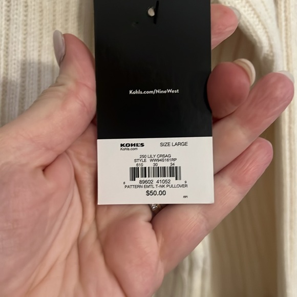 Nine West cheetah sweater - Picture 2 of 3